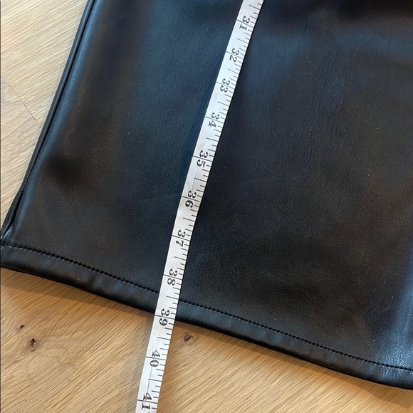 Joe's Jeans Black Faux Leather Wide Leg Pants - Picture 6 of 10